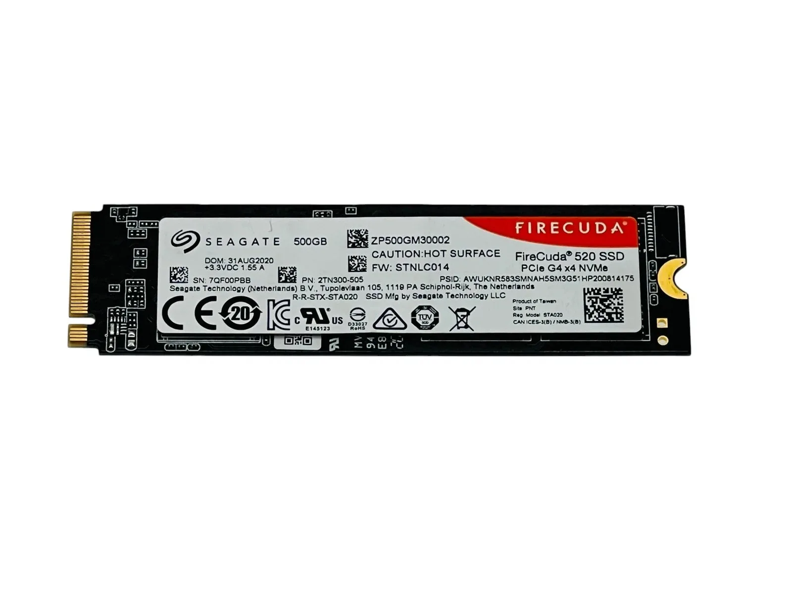 Seagate FireCuda ZP2000GM3A023 2TB PCIe M.2 2280 SSD